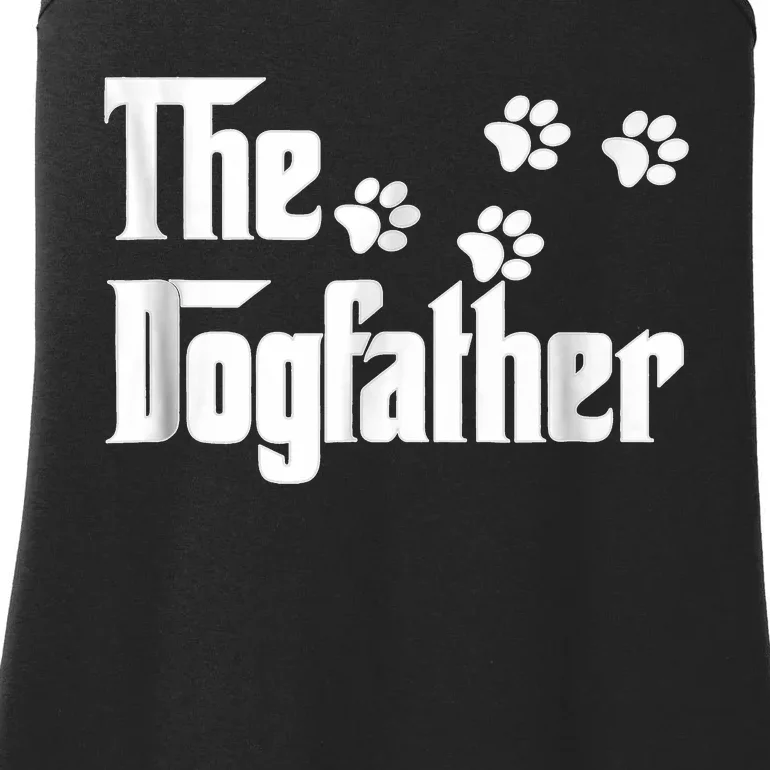 The Dogfather Dad Fathers Day Gift Dog Lover Premium Ladies Essential Tank