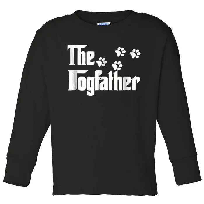 The Dogfather Dad Fathers Day Gift Dog Lover Premium Toddler Long Sleeve Shirt