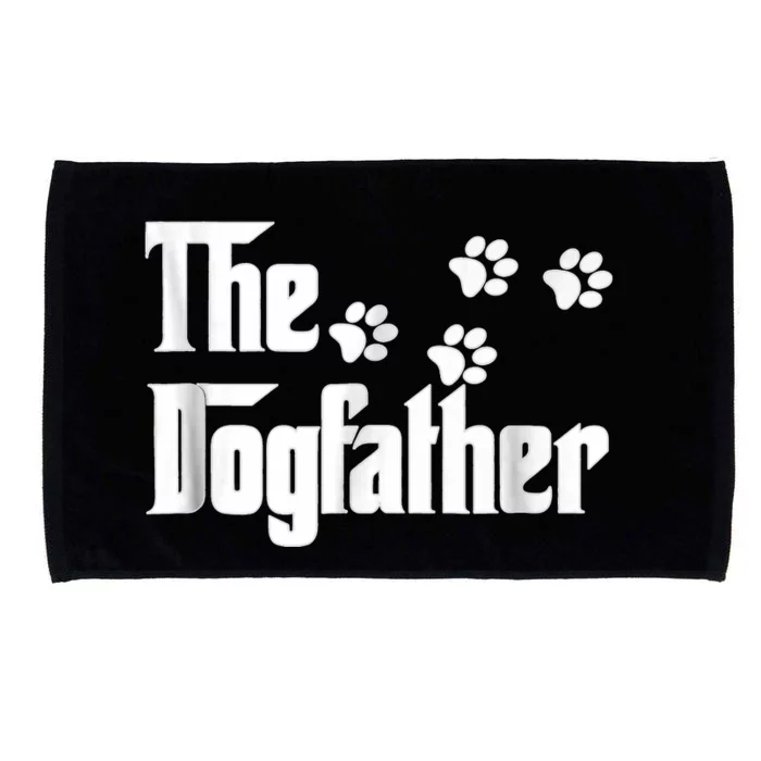 The Dogfather Dad Fathers Day Gift Dog Lover Premium Microfiber Hand Towel