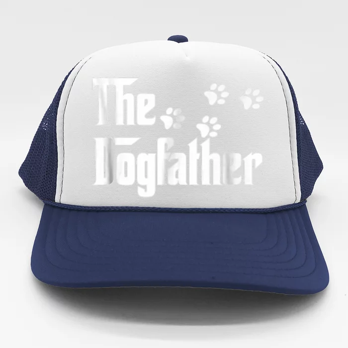 The Dogfather Dad Fathers Day Gift Dog Lover Premium Trucker Hat