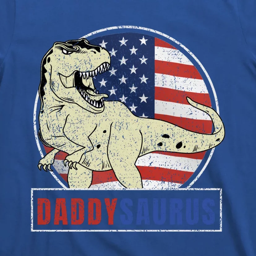 Trex Dinosaur Daddysaurus Family Matching Dad Father Daddy Meaningful Gift T-Shirt