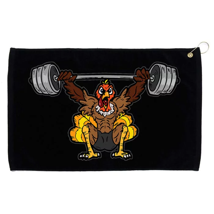 Thanksgiving Day Deadlift Cool Turkey Bodybuilding Grommeted Golf Towel