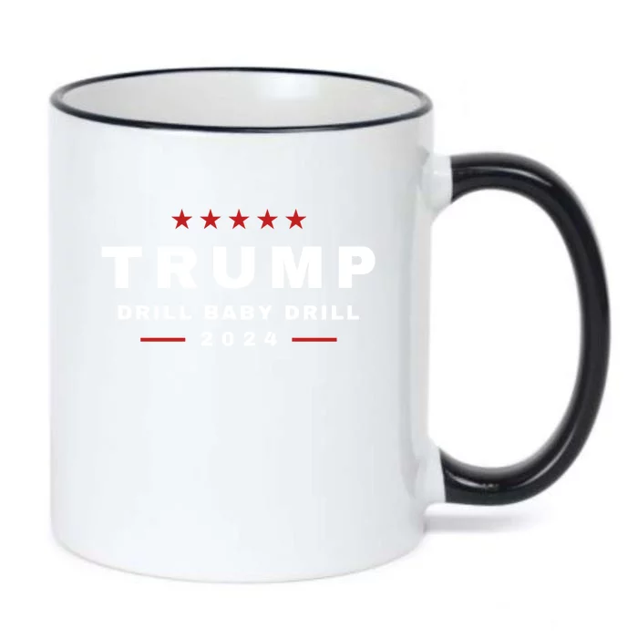 Trump Drill Drill 2024 Usa Maga Republican 4th Of July Cute Gift Black Color Changing Mug