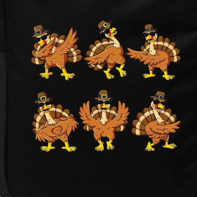 Thanksgiving Day Dancing Turkey Pilgrim Impact Tech Backpack