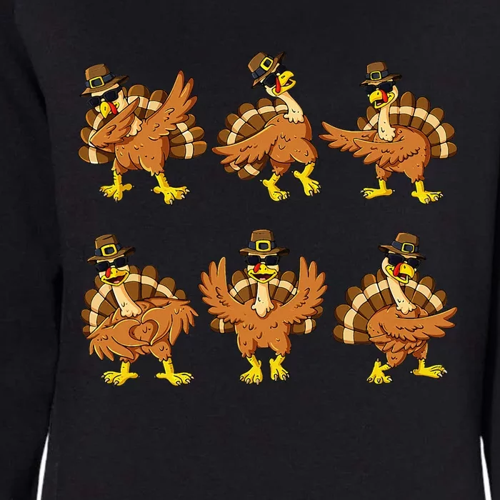 Thanksgiving Day Dancing Turkey Pilgrim Womens California Wash Sweatshirt