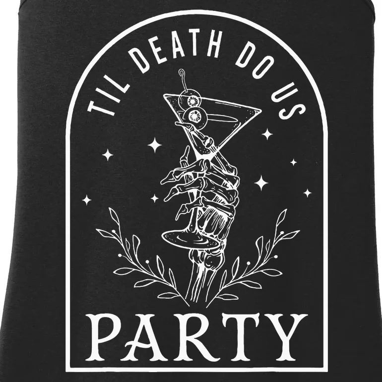 Til Death Do Us Party Spooky Wedding Bachelorette Halloween Ladies Essential Tank