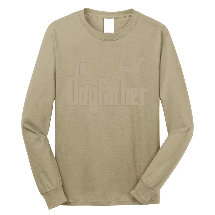 The Dogfather Dachshund Dog Lovers Long Sleeve Shirt