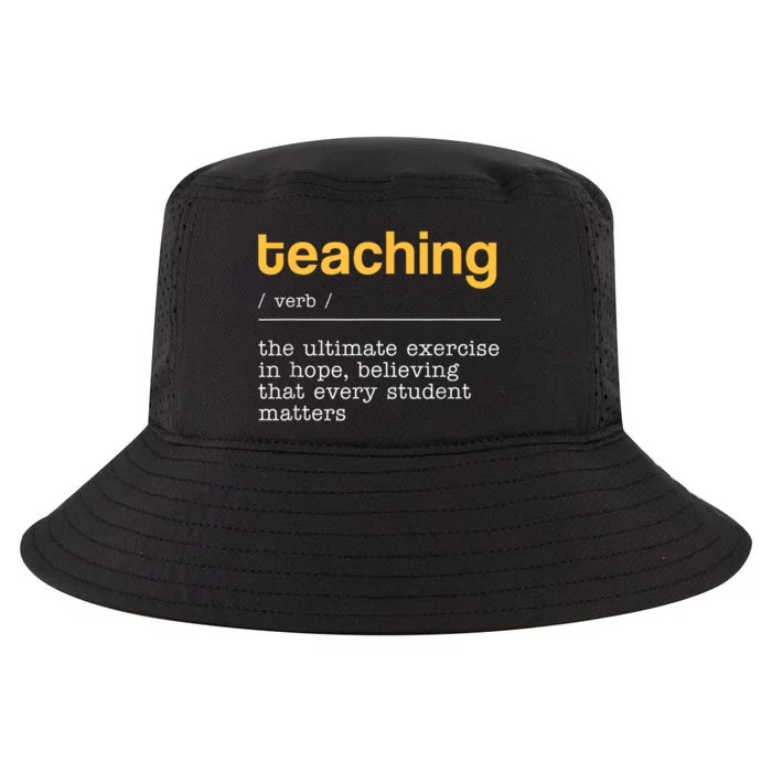 Teaching Dictionary Definition Teacher Motivational Cool Comfort Performance Bucket Hat