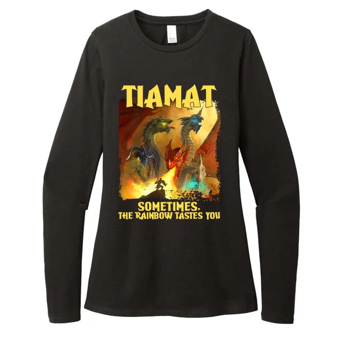 TIAMAT DnD Dragon Sometimes The Rainbow Tastes You Womens CVC Long Sleeve Shirt