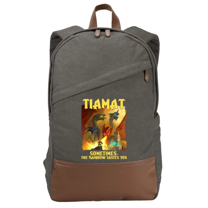 TIAMAT DnD Dragon Sometimes The Rainbow Tastes You Cotton Canvas Backpack