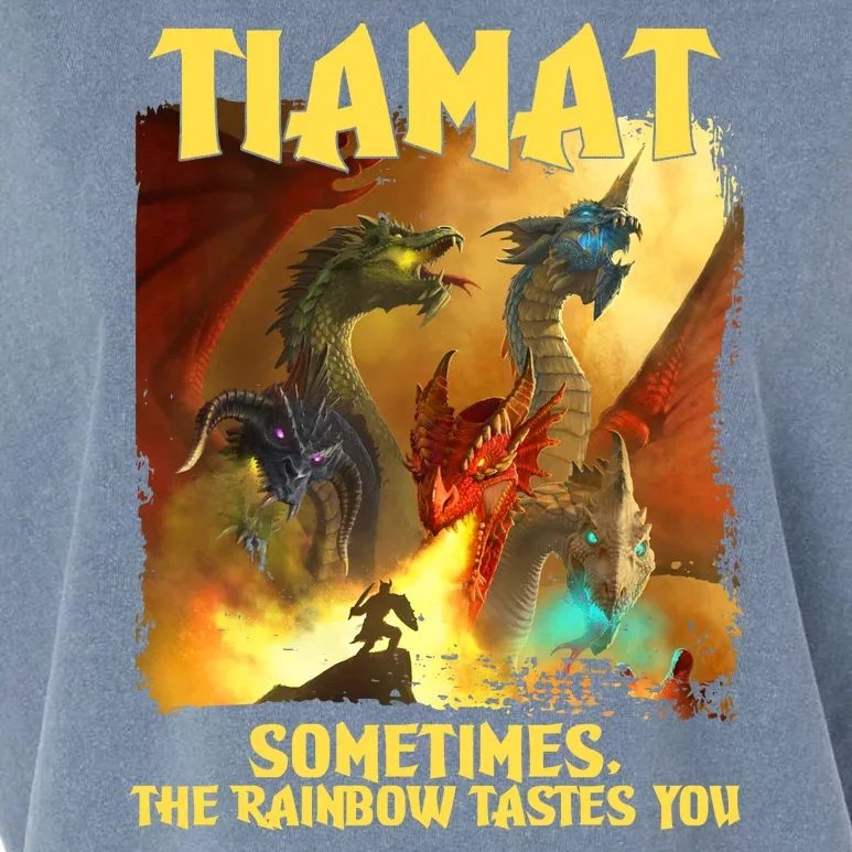 TIAMAT DnD Dragon Sometimes The Rainbow Tastes You Garment-Dyed Women's Muscle Tee