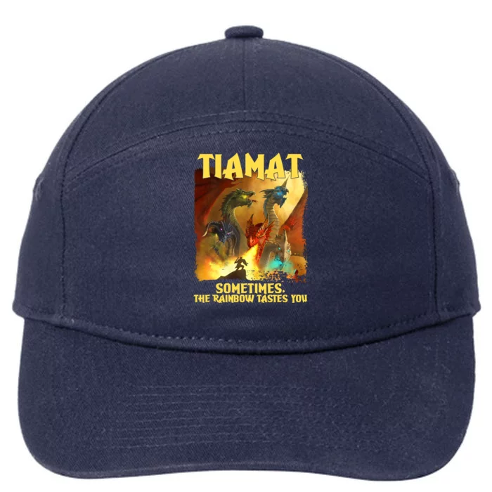 TIAMAT DnD Dragon Sometimes The Rainbow Tastes You 7-Panel Snapback Hat