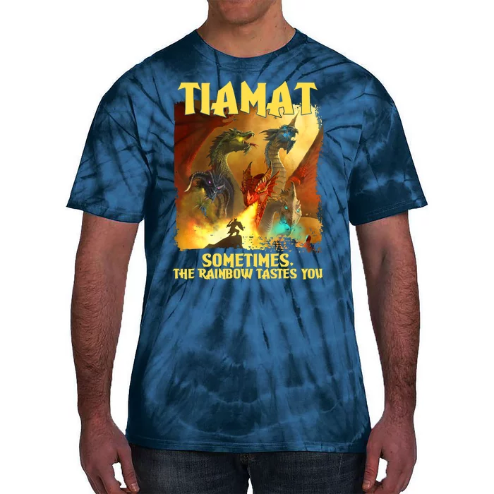 TIAMAT DnD Dragon Sometimes The Rainbow Tastes You Tie-Dye T-Shirt