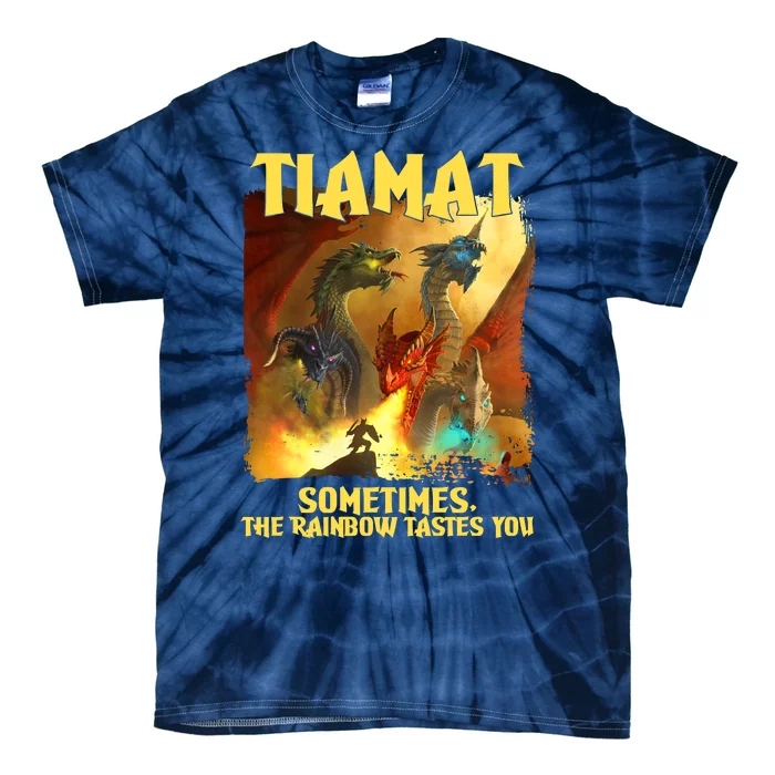 TIAMAT DnD Dragon Sometimes The Rainbow Tastes You Tie-Dye T-Shirt