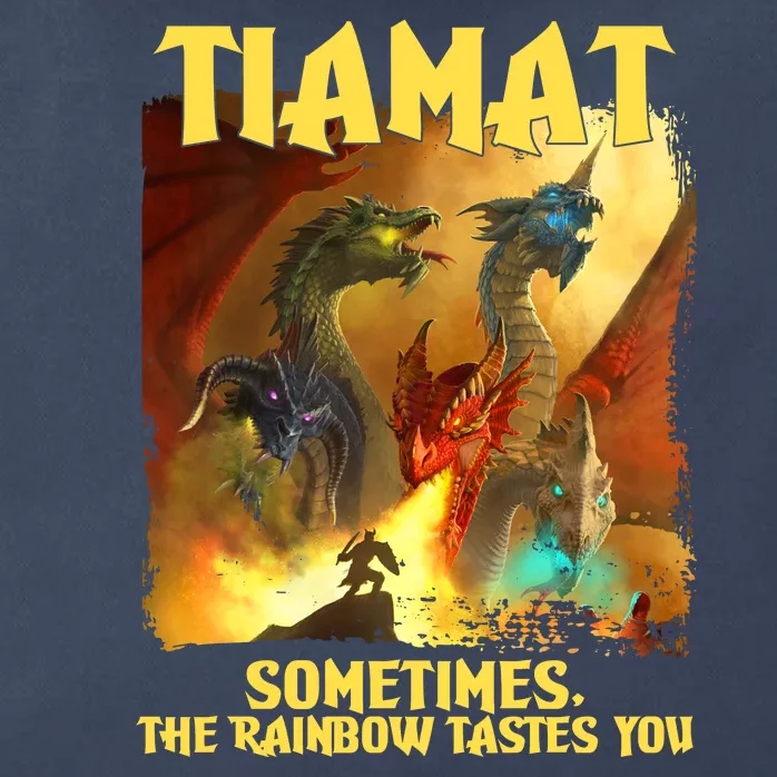 TIAMAT DnD Dragon Sometimes The Rainbow Tastes You Zip Tote Bag