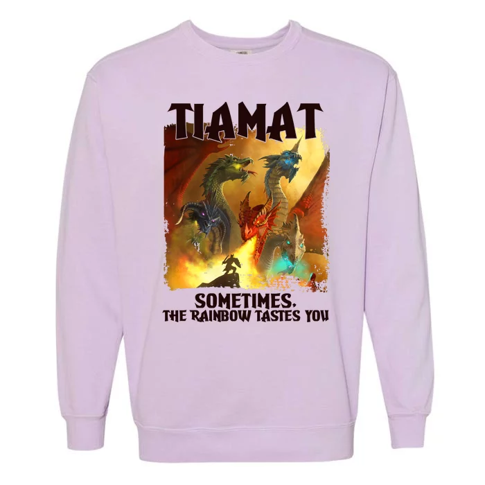 TIAMAT DnD Dragon Sometimes The Rainbow Tastes You Garment-Dyed Sweatshirt