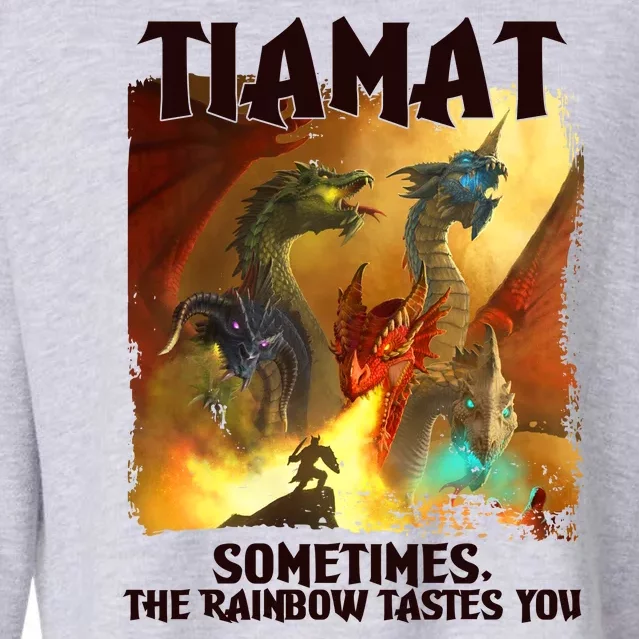 TIAMAT DnD Dragon Sometimes The Rainbow Tastes You Cropped Pullover Crew