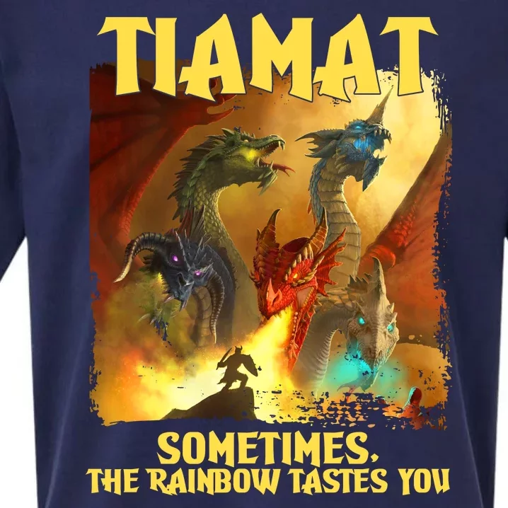 TIAMAT DnD Dragon Sometimes The Rainbow Tastes You Sueded Cloud Jersey T-Shirt