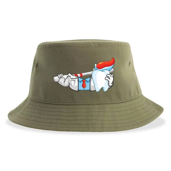 Teeth Dental Dentist Halloween Costume Diy Cool Gift Sustainable Bucket Hat