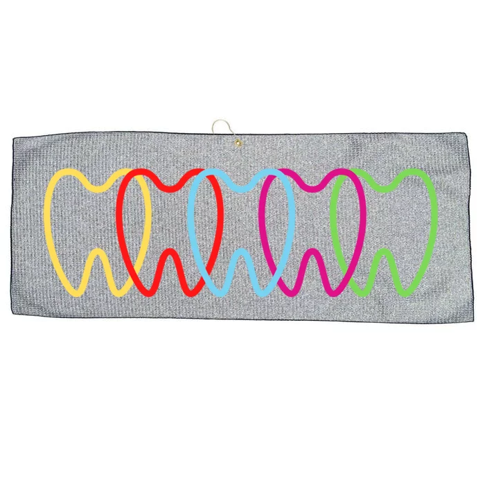 Teeth Dentist Dentistry Dental Hygienist Assistants Squad Gift Large Microfiber Waffle Golf Towel