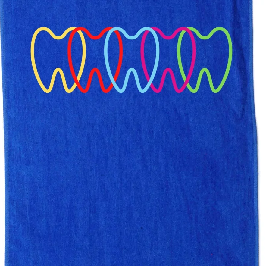 Teeth Dentist Dentistry Dental Hygienist Assistants Squad Gift Platinum Collection Golf Towel