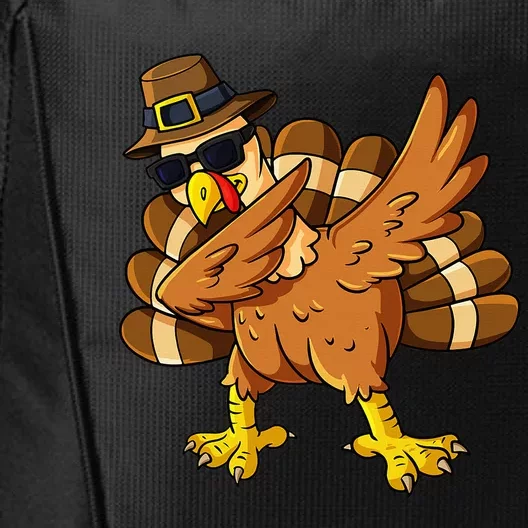 Thanksgiving Day Dabbing Turkey Pilgrim City Backpack