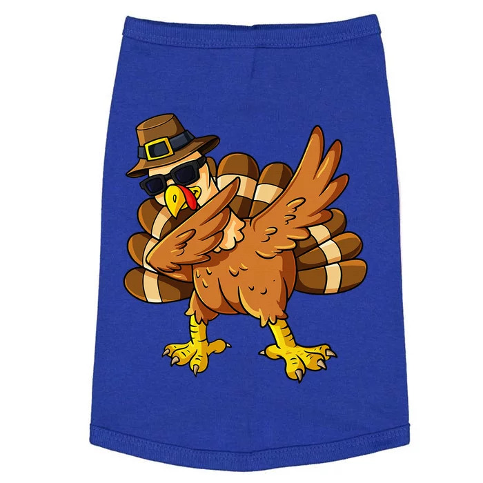 Thanksgiving Day Dabbing Turkey Pilgrim Doggie Tank