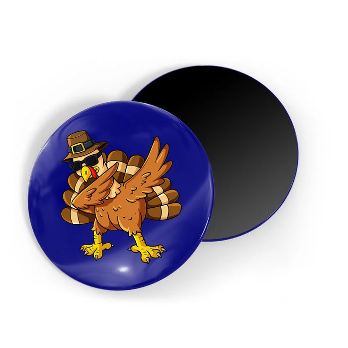 Thanksgiving Day Dabbing Turkey Pilgrim Magnet