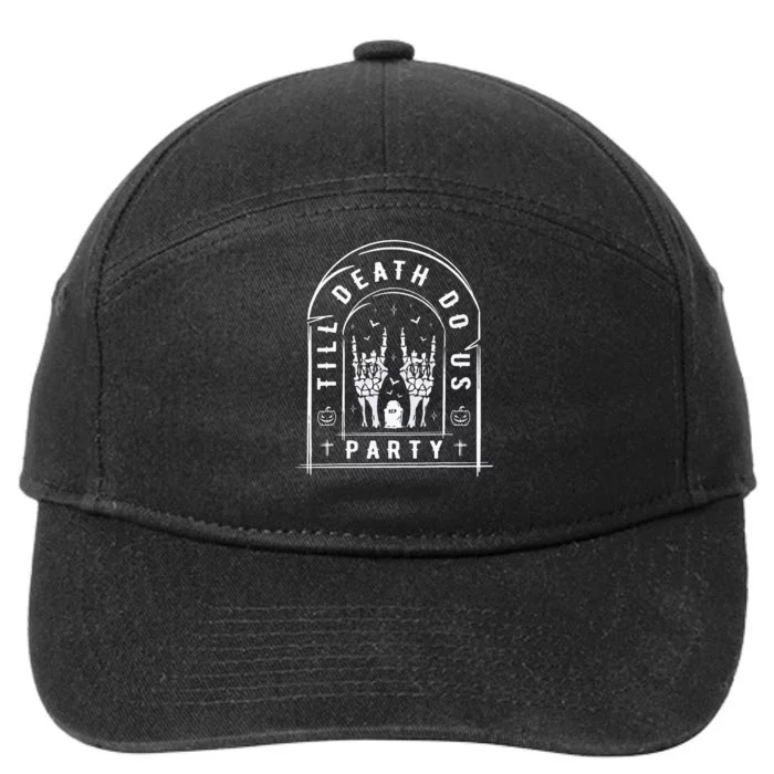 Till Death Do Us Party For Bachelor Halloween Gifts 7-Panel Snapback Hat