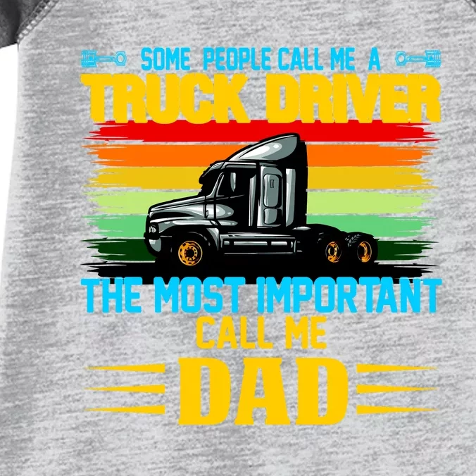 Truck Driver Dad Gift Infant Baby Jersey Bodysuit