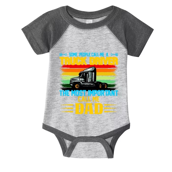 Truck Driver Dad Gift Infant Baby Jersey Bodysuit