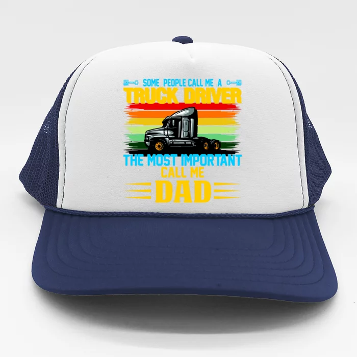 Truck Driver Dad Gift Trucker Hat