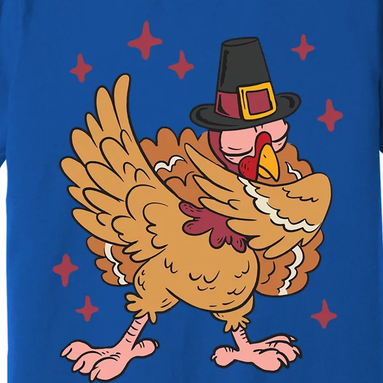 Thanksgiving Day Dinner Dabbing Turkey Pilgrim Dab Dance Meaningful Gift Premium T-Shirt