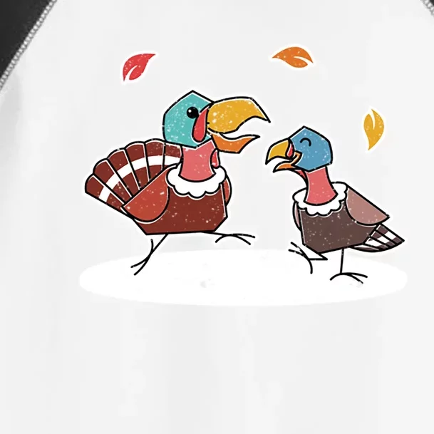 Thanksgiving Day Dancing Turkey Pilgrim Poses Dabbing Cute Gift Toddler Fine Jersey T-Shirt