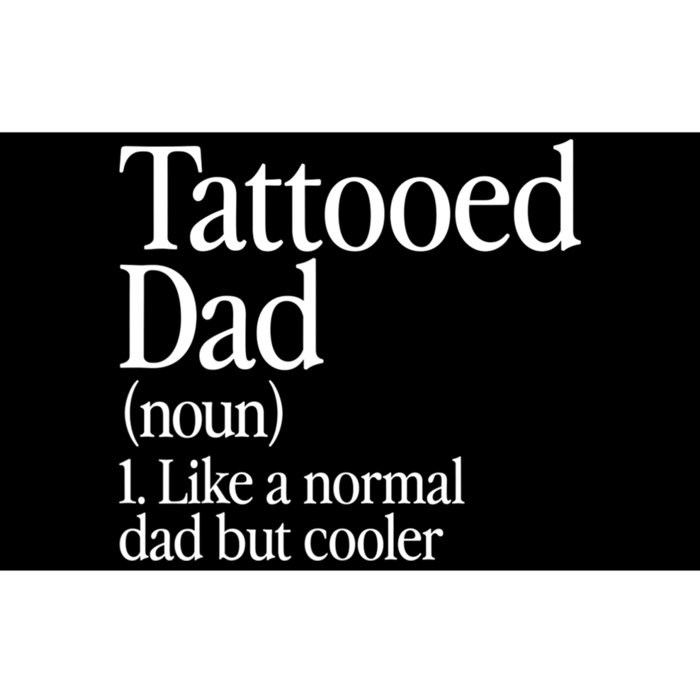 Tattooed Dad Definition Tattoo Artist Retro Aesthetic Family Bumper Sticker