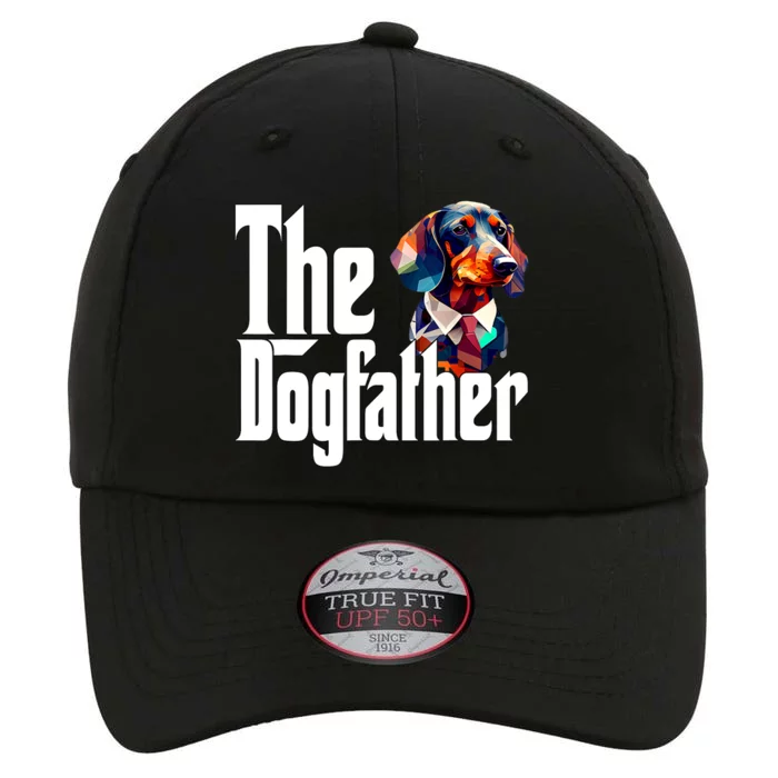 The Dogfather Dogs Daddy Father Dachshund Dad Gift The Original Performance Cap