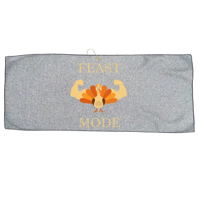 Thanksgiving Day Design Feast Mode And Gift Large Microfiber Waffle Golf Towel