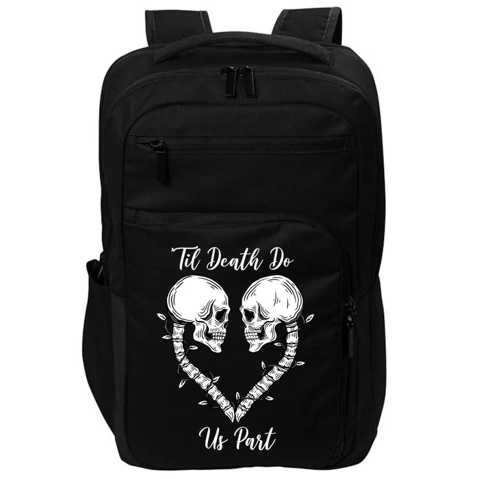 Til Death Do Us Part Skeleton Heart Impact Tech Backpack