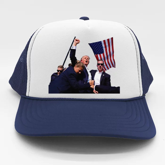 Trump Defiant Determined Postassassination Attempt Trucker Hat