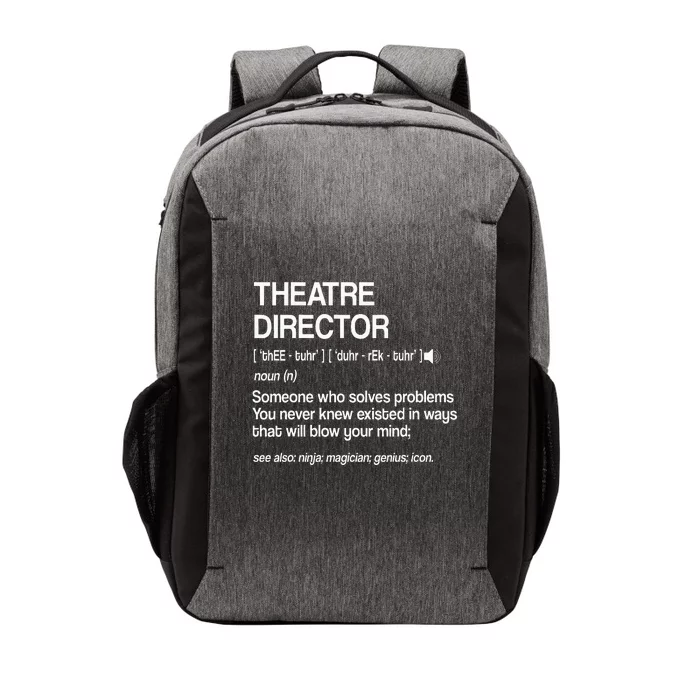 Theater Director Definition Broadway Musical Theatre Vector Backpack