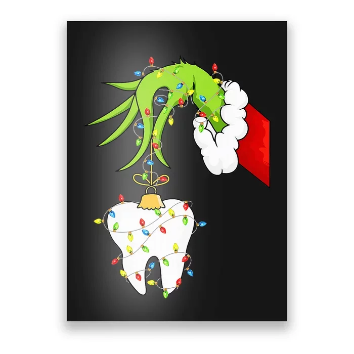 Tooth Dentist Dental Assistant Th Christmas Xmas Pajamas Poster