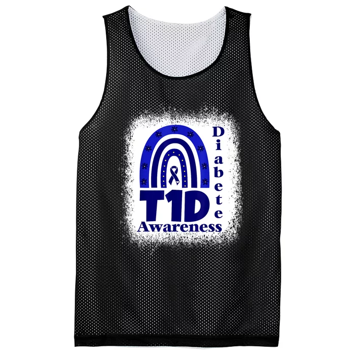 T1d Diabetic Dad Momtype 1 Diabetes Awareness Mesh Reversible Basketball Jersey Tank