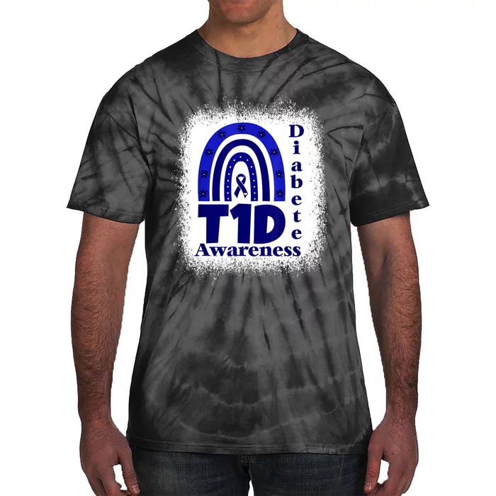 T1d Diabetic Dad Momtype 1 Diabetes Awareness Tie-Dye T-Shirt