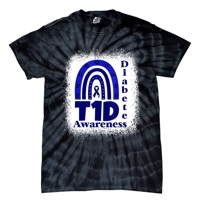 T1d Diabetic Dad Momtype 1 Diabetes Awareness Tie-Dye T-Shirt