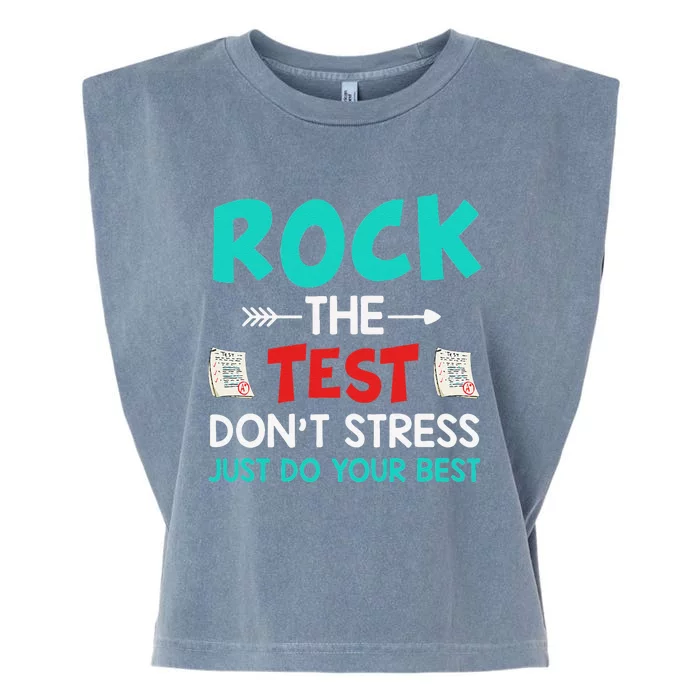 Test Day Do Your Best State Testing Teacher Student Garment-Dyed Women's Muscle Tee