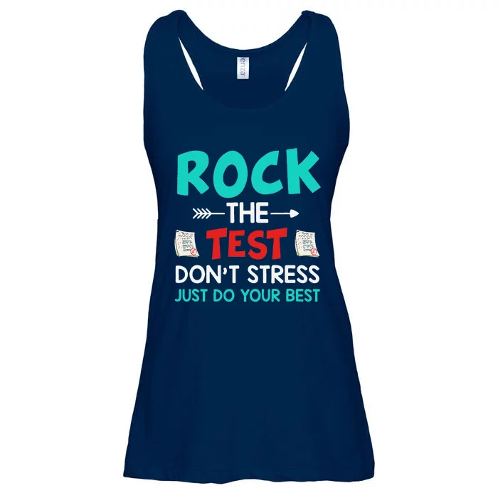 Test Day Do Your Best State Testing Teacher Student Ladies Essential Flowy Tank