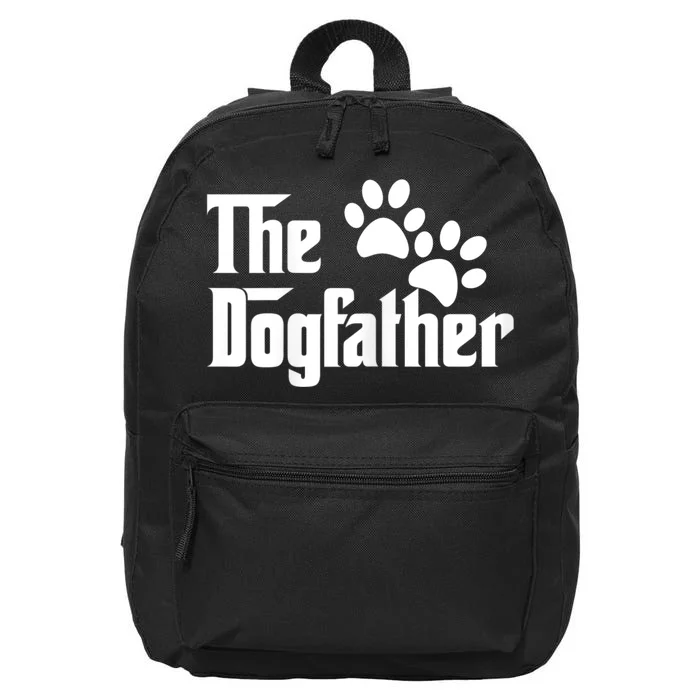 The Dogfather Dog Father Pet Owner 16 in Basic Backpack