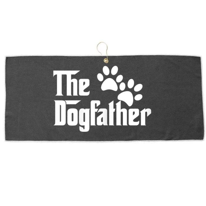 The Dogfather Dog Father Pet Owner Large Microfiber Waffle Golf Towel