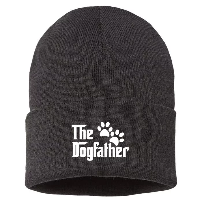 The Dogfather Dog Father Pet Owner Sustainable Knit Beanie