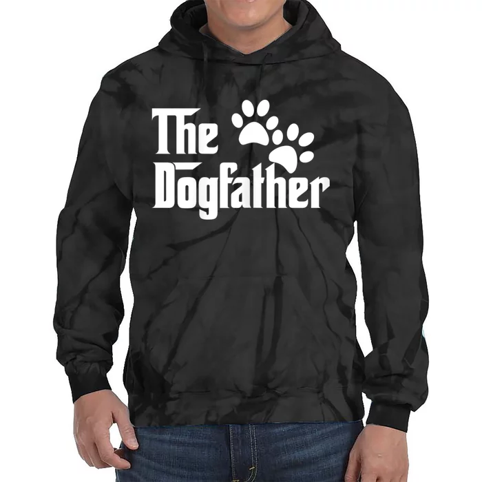 The Dogfather Dog Father Pet Owner Tie Dye Hoodie